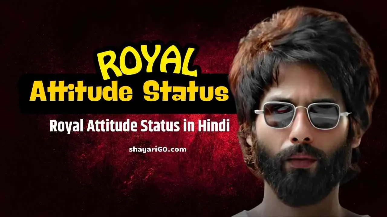 Royal Attitude Status in Hindi